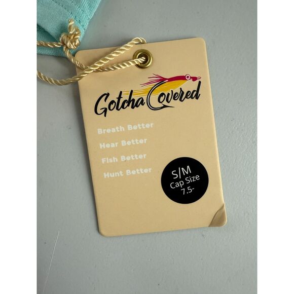 Gotcha Covered Head & Neck Gaiter Aqua Blue Hunting Fishing Size S/M - Picture 5 of 9